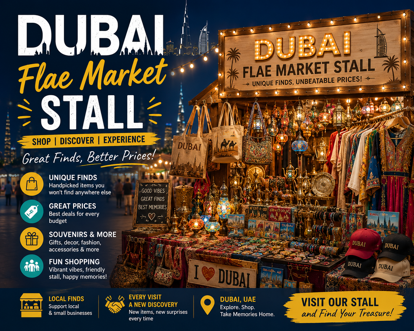Dubai Flea Market Stalls
